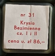 Krysia Bezimienna cz.1,2 Bajka Bajki na Rzutnik projektor Ania lub Jacek