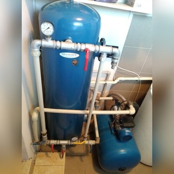 Zestaw pompa wielostopniowa, hydrofor i filtr wody