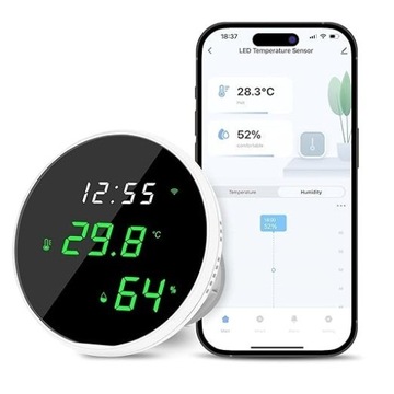 Inteligentny termometr higrometr z aplikacją