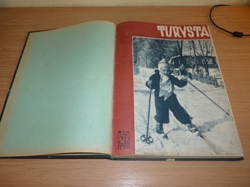 Dwutygodnik Turysta 1957 24 numery w oprawie.