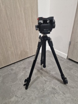 Statyw podręczny Manfrotto 190XDB Głowica filmowa