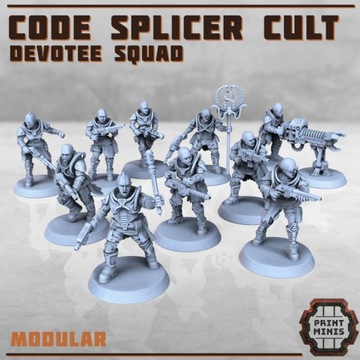 Code Splicer Cult  - Print Minis x10