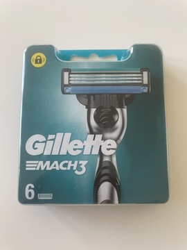  Wkłady do maszynek Gillette Mach 3 oryginał x6