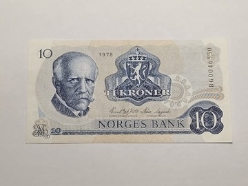 Banknot 10 koron Norwegia 