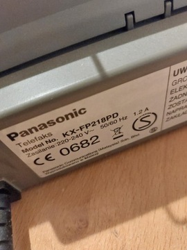 Fax  Panasonic kx pf218 pd