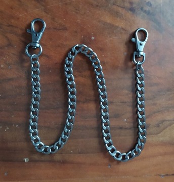 Ozdobny łańcuch do spodni kluczy portfela stalowy