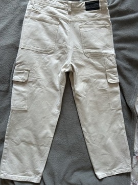Męskie baggy jeansy z kieszonkami wide leg fit 34