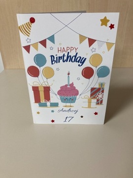 Kartki urodzinowe personalizowane, wiek, imie zdj.