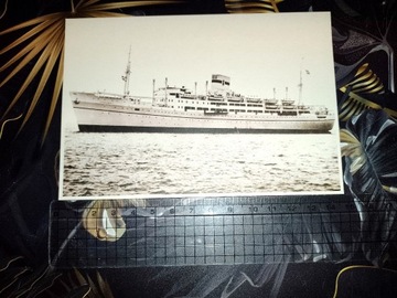 Pocztówka statek Chrobry - Nasze Morze