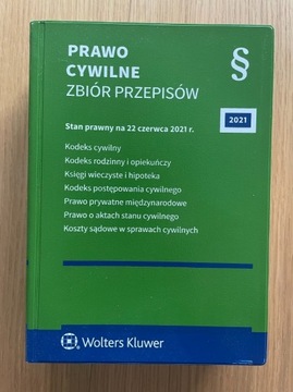 Prawo cywilne Zbiór przepisów Wolters Kluwer 2021