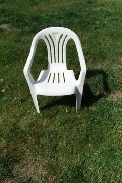 Biał Krzesło krzesełko plastikowe ogrodowe dla dzi