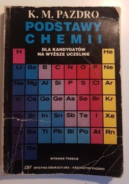 Podstawy chemii wyższe uczelnie matura Pazdro