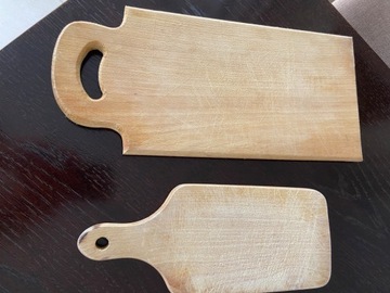 2 deski drewniane do krojenia