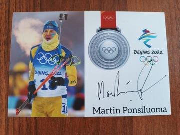 Martin Ponsiluoma autograf, medalista olimpijski 