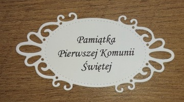 Scrapki Pamiątka pierwszej komunii świętej napis