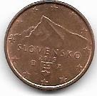 SLOVENSKO 1 CENT 2015 ROK.