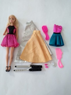 Lalka Barbie fryzjerka z dodatkami