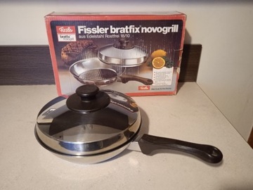 Patelnia Fissler Bratfix Novogrill 24cm z pokrywką