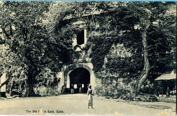 Ceylon, Old Gate, Galle, Sri Lanka