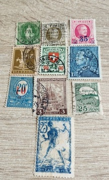 Stare znaczki pocztowe,-mix