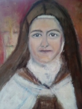 Obraz Olejny -Sw Teresa od Dzieciatka Jezus50x40