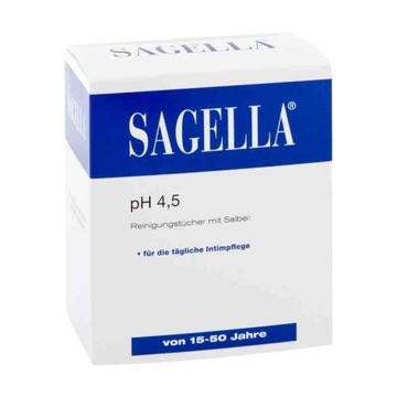 Sagella pH 4,5 chusteczki do higieny int (10 szt)