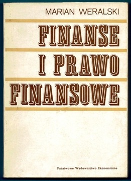 FINANSE I PRAWO FINANSOWE Marian Weralski