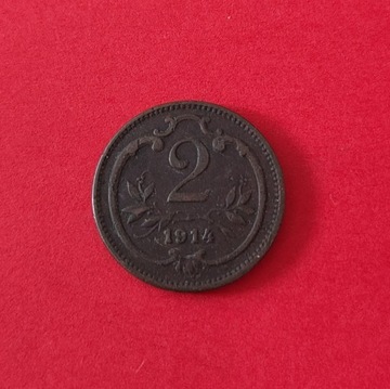Moneta 2 halerze 1914, Austria
