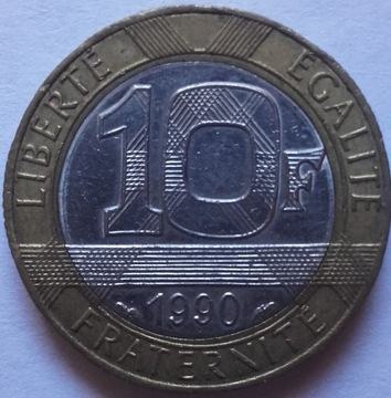 Francja. Moneta 10 franków.