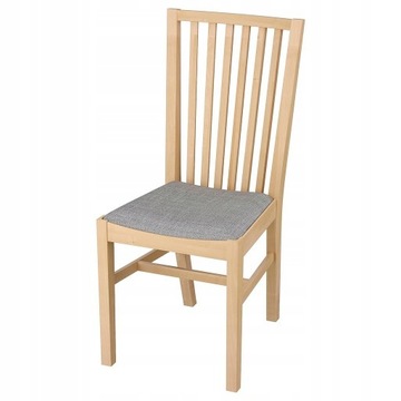 6x sztuk / Krzesło drewniane / IKEA NORRNÄS brzoza szary jadalnia kuchnia