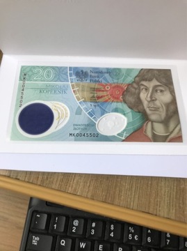 20 zł MIKOŁAJ KOPERNIK banknot + folder NBP