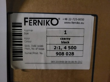 Spirala Zip-Wire FERNIKO 1", 2:1, 4500, Czarny