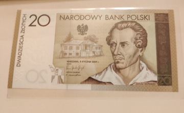 Banknot kolekcjonerski Juliusz Słowacki 20