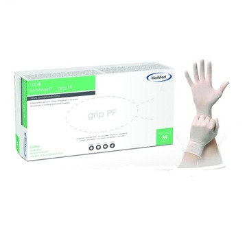 Lateksowe rękawice MaiMed – Grip PF, 100 szt.