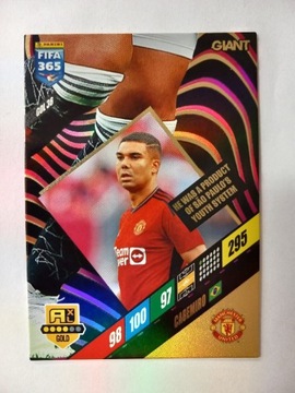 PANINI FIFA 365 2024 Adrenalyn XL GOLD GIANT VINICIUS CASEMIRO DE BRUYNE