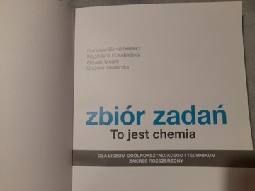 Podręcznik, zbiór zadań to jest chemia 2020