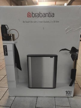 Kosz na smieci bialy Brabantia 60l