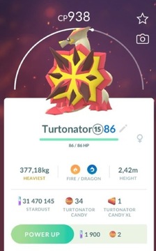 Turtonator Pokemon GO 