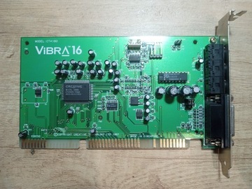 Karta muzyczna ISA Vibra16 CT4180 Sound Blaster 16 sprawna retro