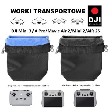worki transportowe DJI (dron i pilot)