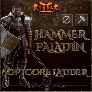 Diablo 2 Resurrected Hammer Paladyn Zestaw Eq D2R