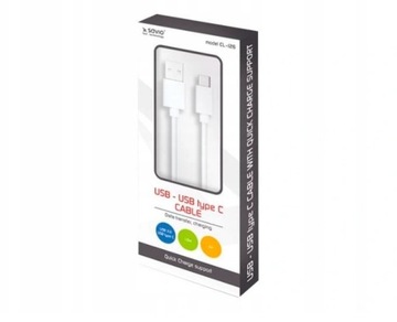 Kabel USB - USB typ C Quick Charge, 5A, 1m savio