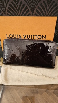 Louis Vuitton portfel ciemny brąz monogram