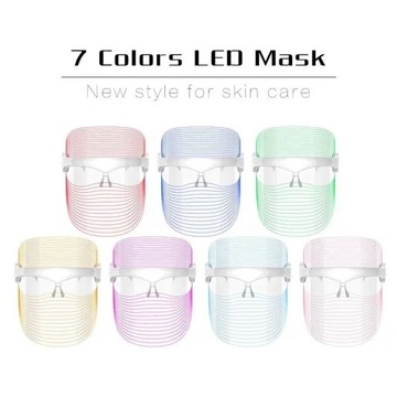 Maska LED 7 kolorów odbudowa skóry na zmarszczki 