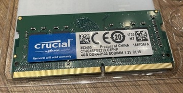 Ram Crucial 4GB DDR4 - 2133 SODIMM