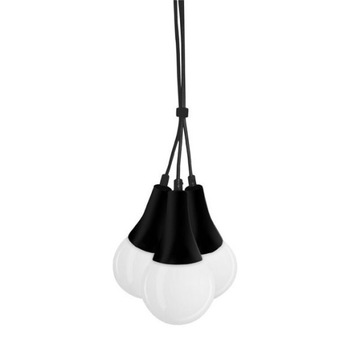 Müller Licht, lampa z 3 oprawkami E27, czarna.