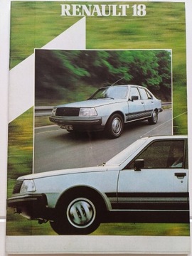 Prospekt Renault 18 . 1983r UNIKAT
