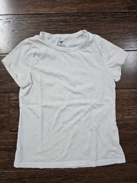 Koszulka biała- 110/116