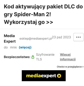 Spider Man 2 Preorder bonus kod aktywacyjny PS5 