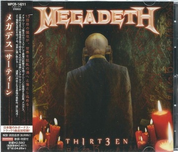 CD Megadeth - Th1rt3en (Japan 2011)